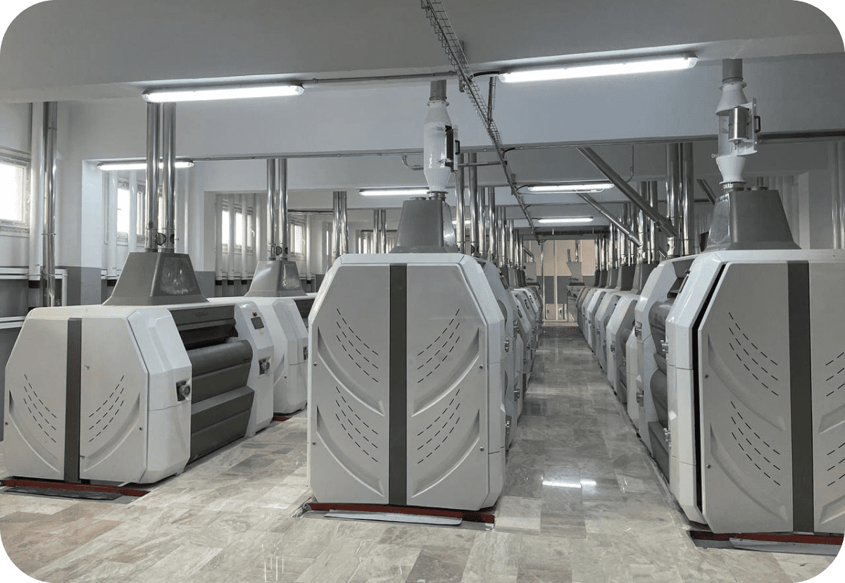 завод, склад муки, мельницы, конвейер