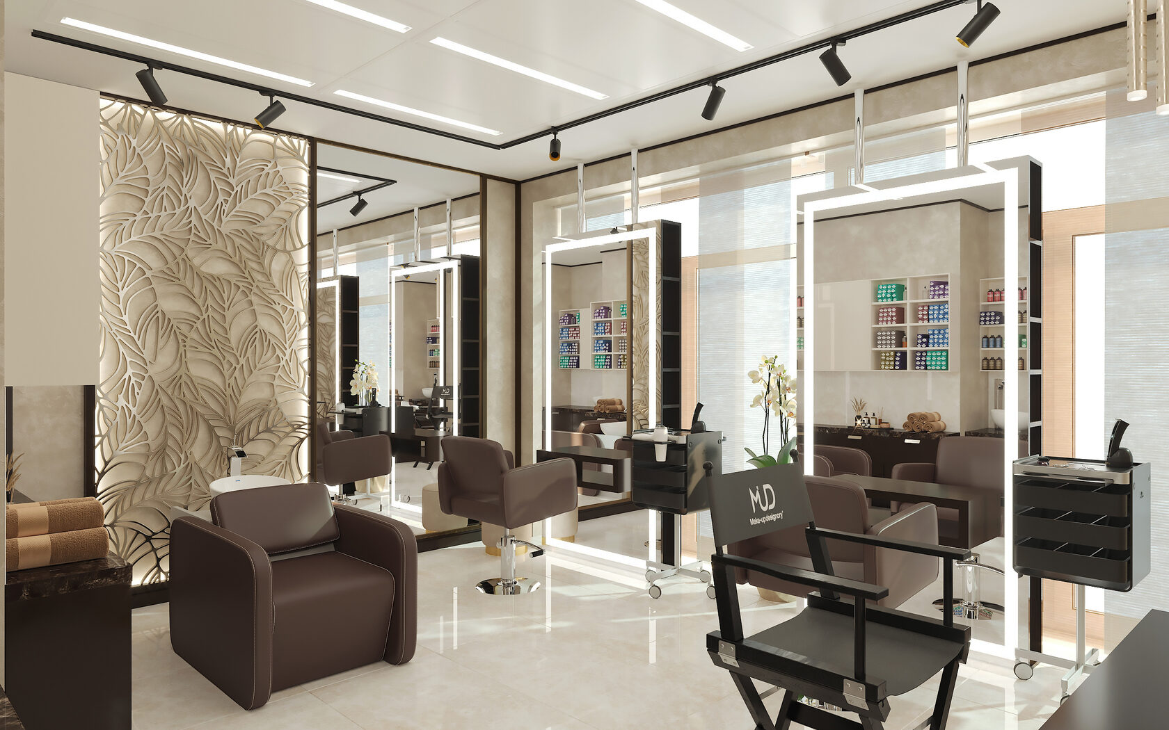APXPLAN. Дизайн парикмахерского зала салона красоты «Берега»