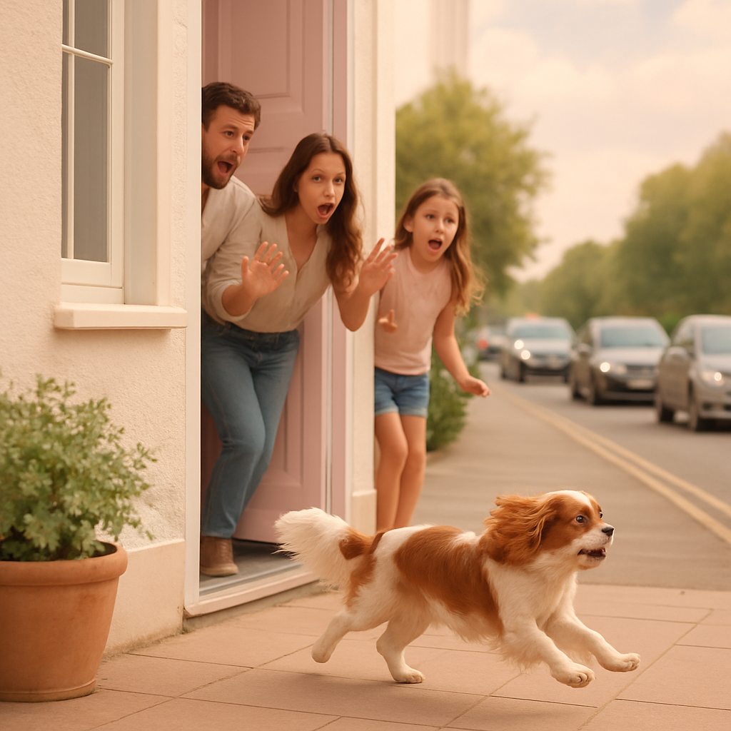 Собака может выбежать на дорогу и попасть под машину