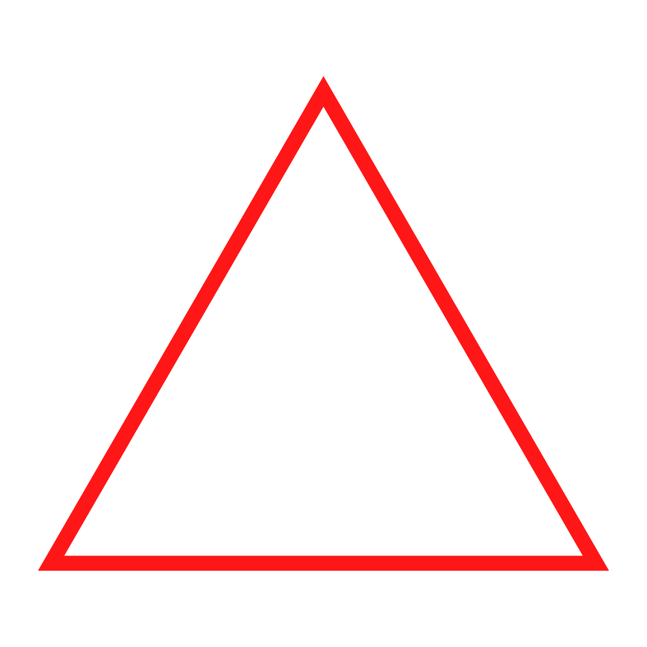 Красный треугольник фигура