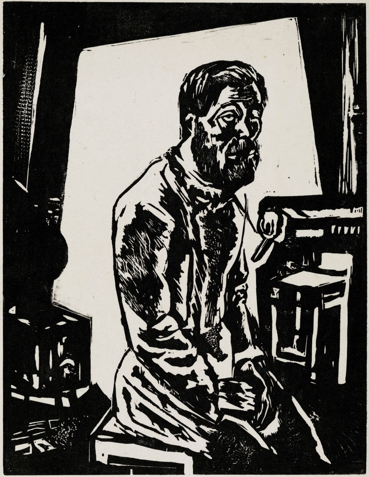 Портрет рабочего. 1923 