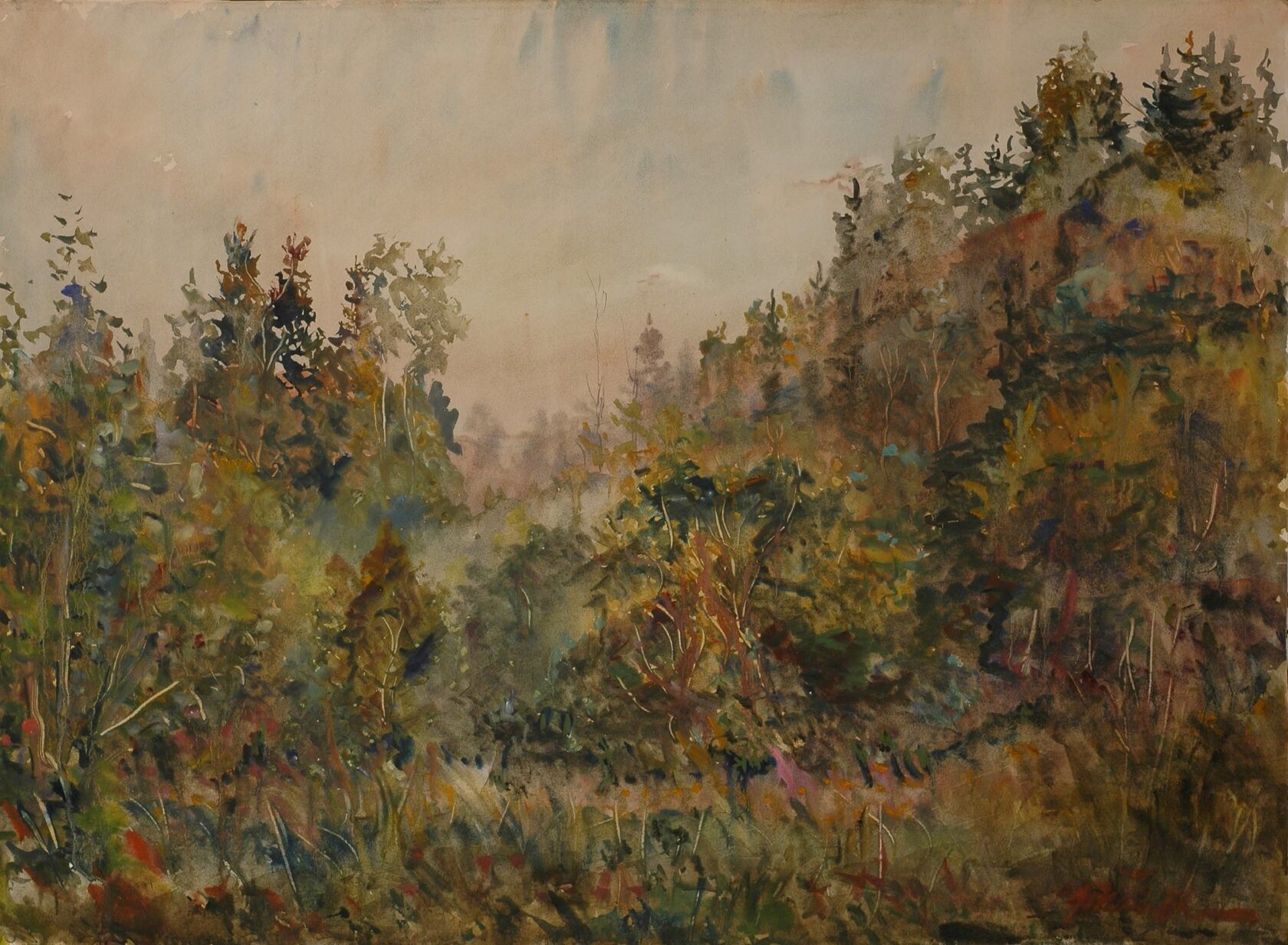 Платов Ф.Ф. Елагино. Косогор. 1945