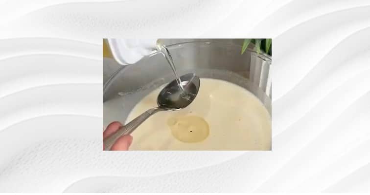 Приготовление блинов «3 стакана» на молоке и кипятке: шаг 4