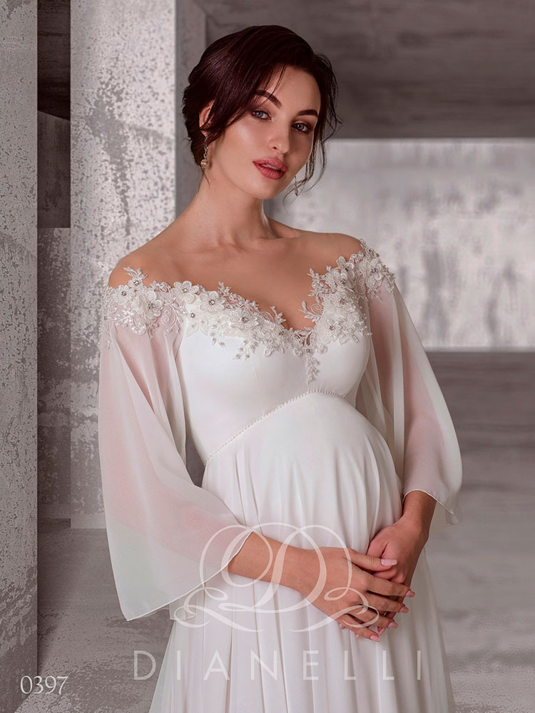 Простые свадебные платья для беременных