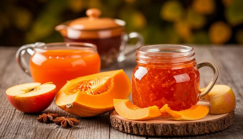 Тыквенный джем с яблоками 