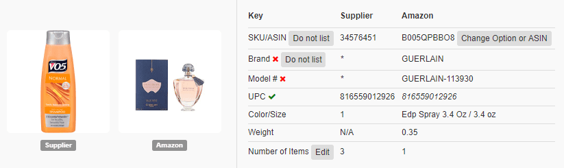 Similar UPC for different products on Walmart and Amazon