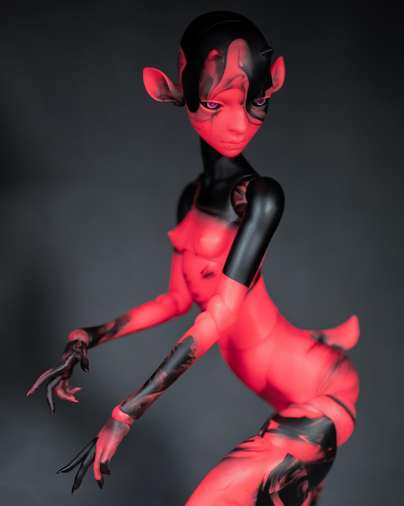 Editorial fashion dark studio