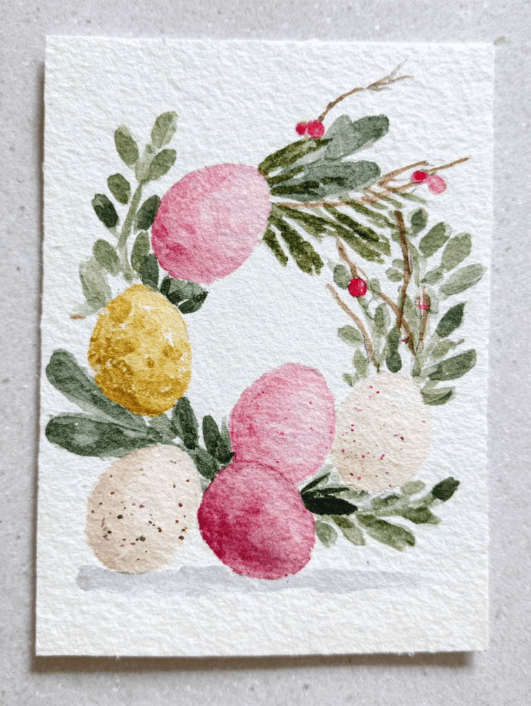 10 простых идей для весенней акварельной живописи для начинающих 33