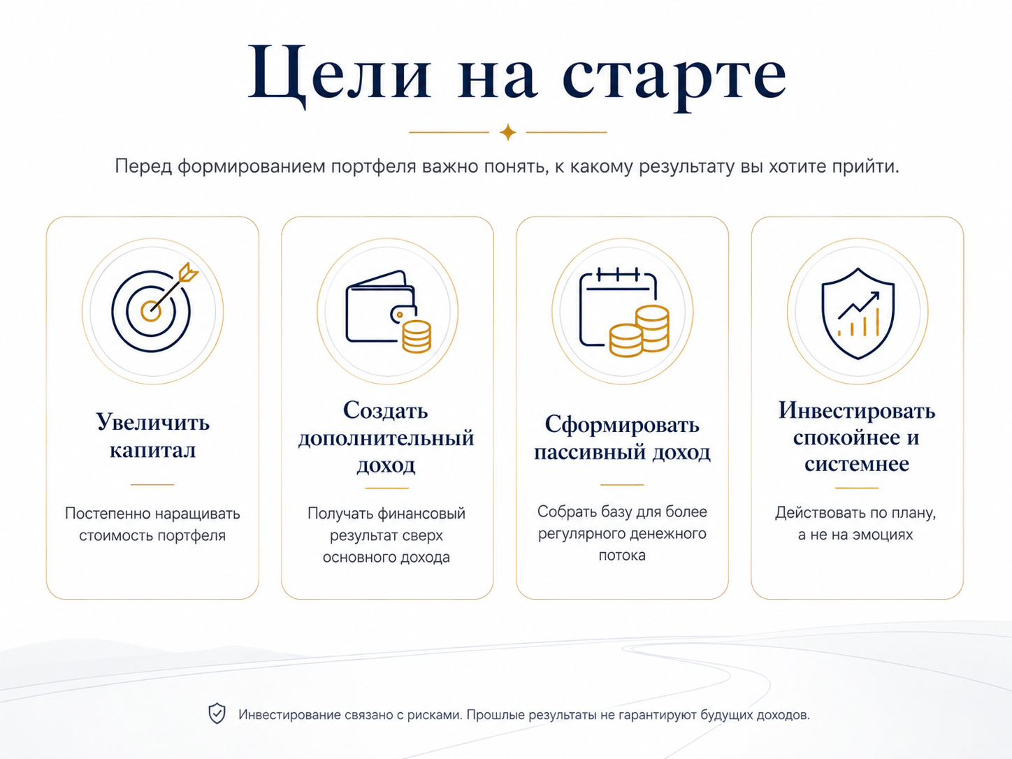 Цели на старте