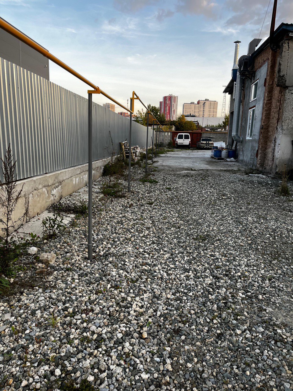 Ввод газопровода в траншее