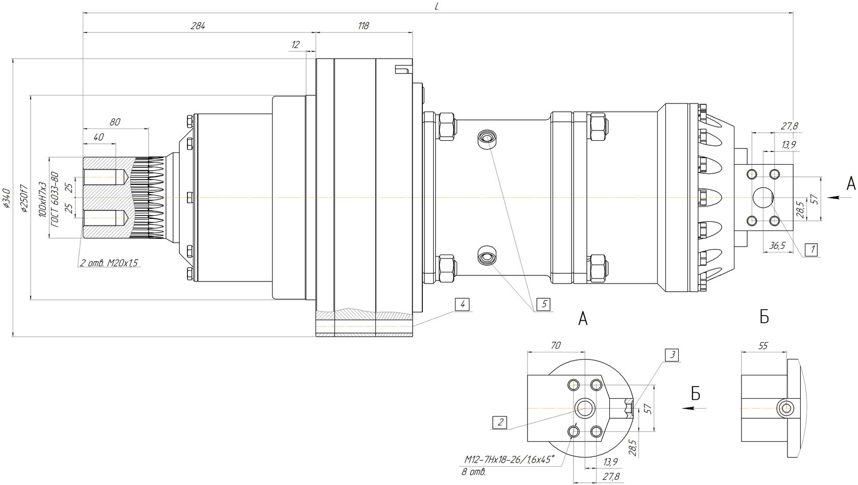Габаритные и присоединительные размеры