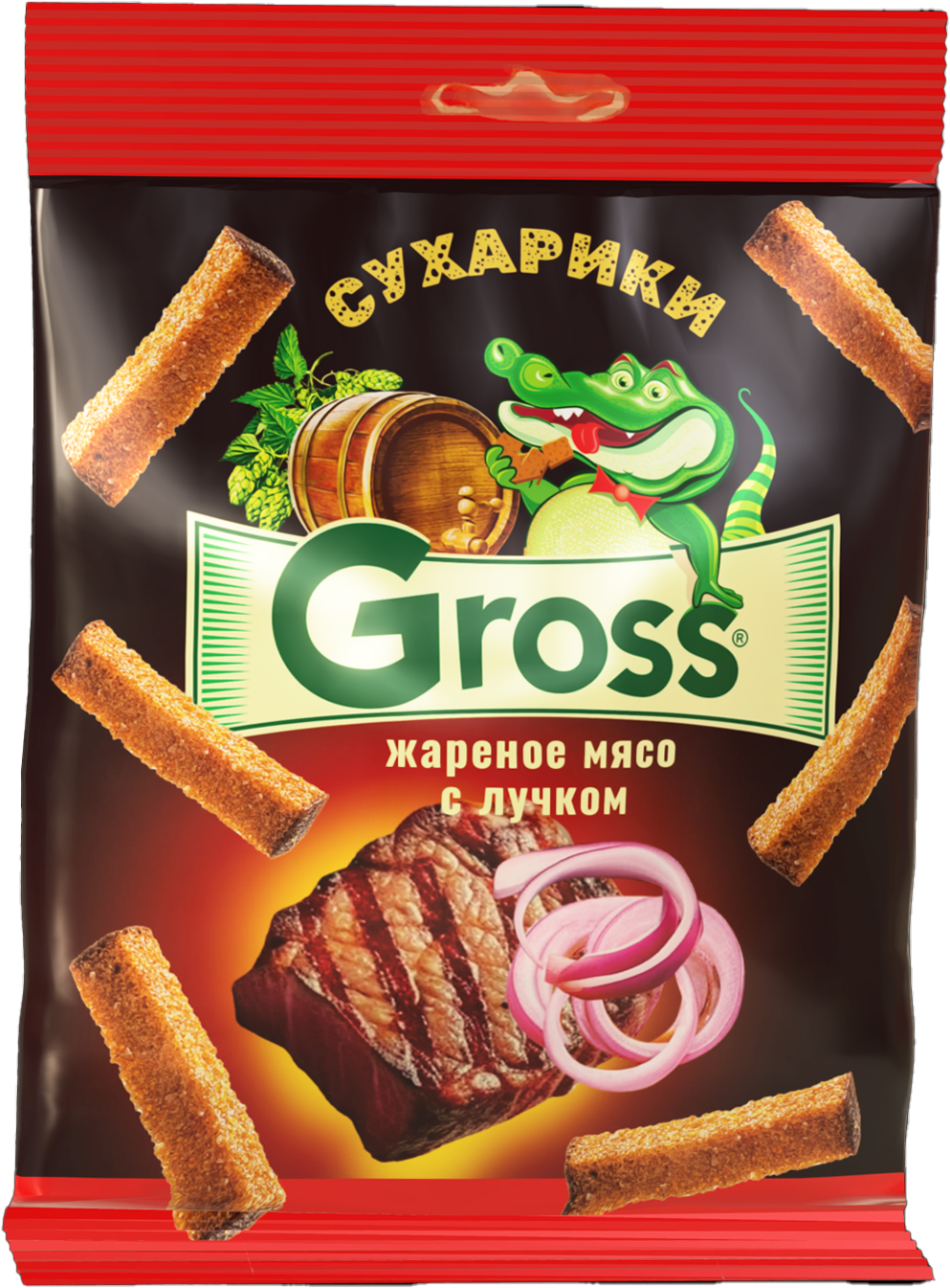упаковка сухариков Gross