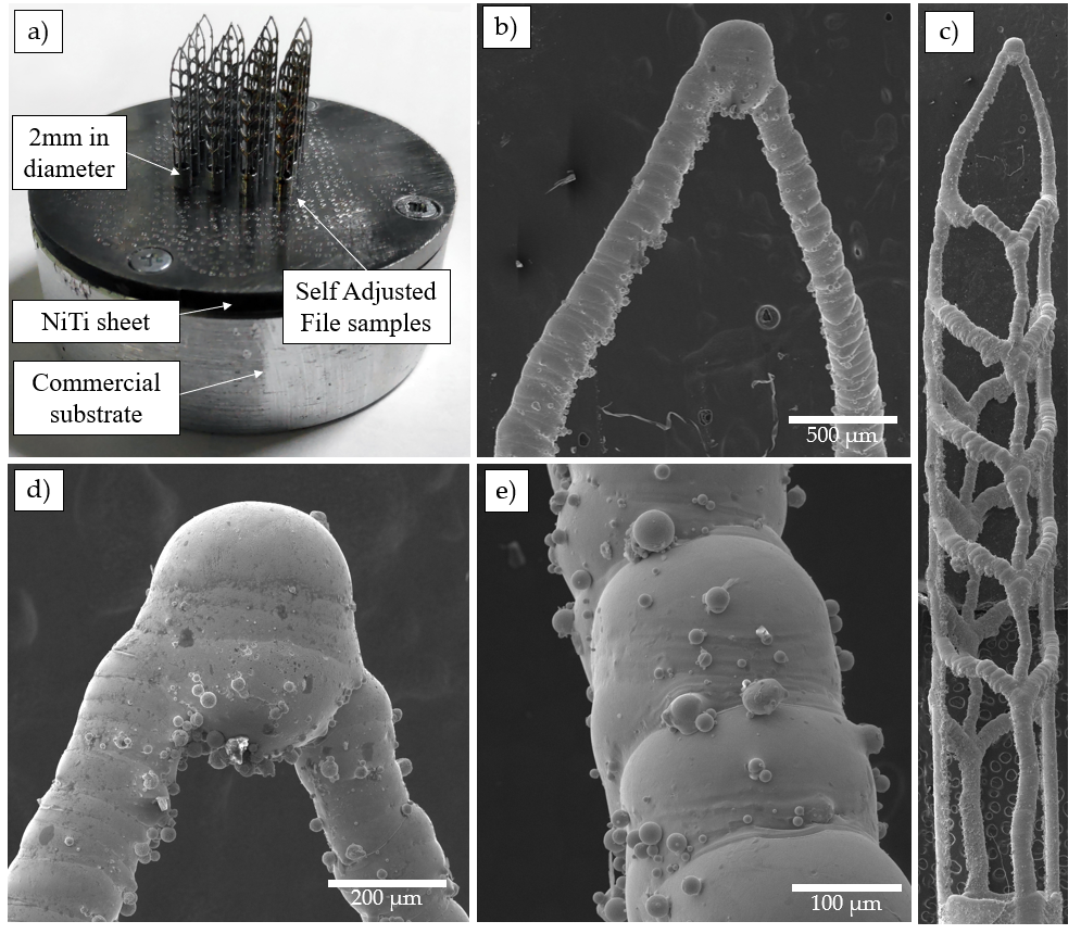 3D printing of superelastic intermetallic nitinol parts for endodontic