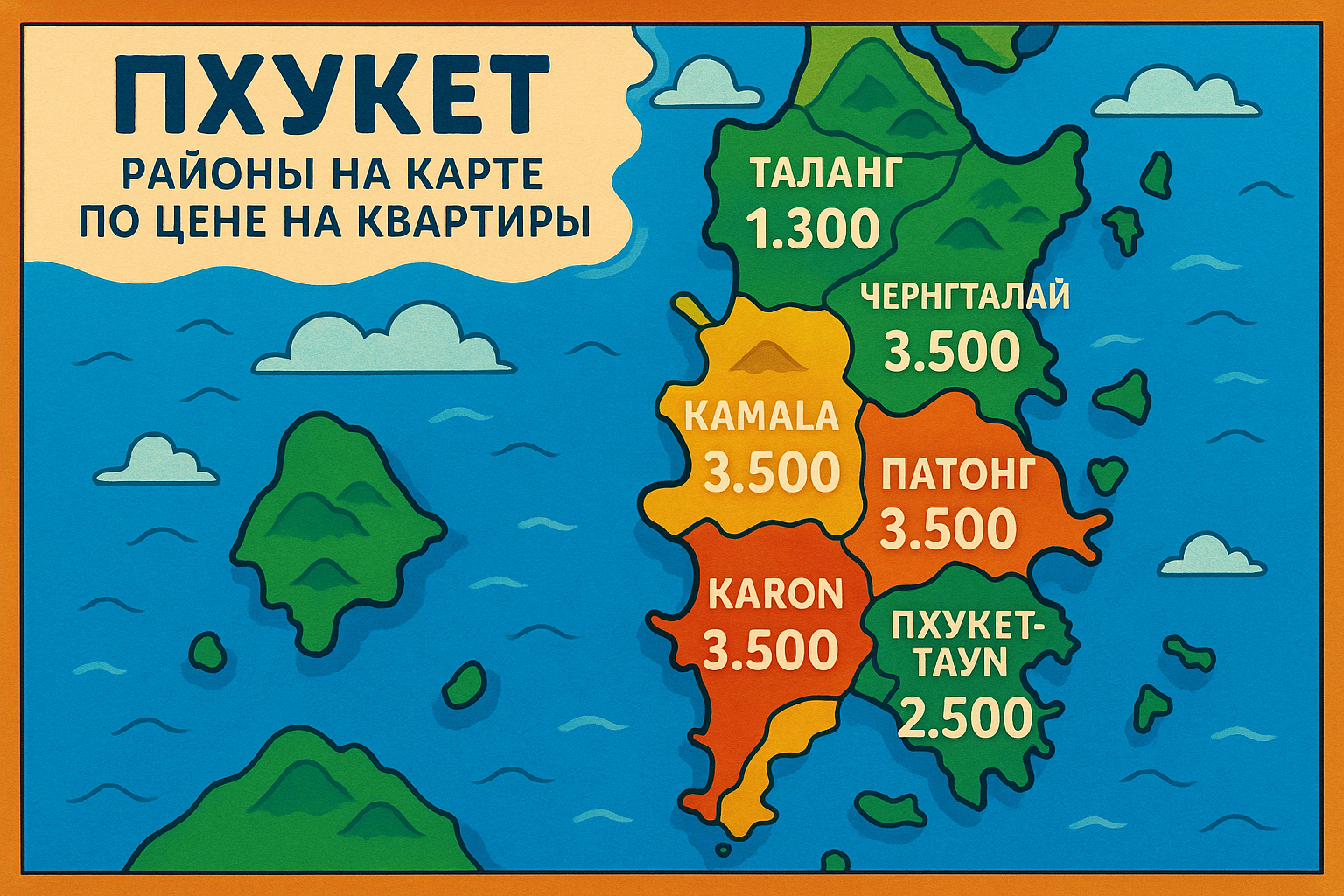 Купить квартиру на Пхукете — мечта, которая становится реальностью всё чаще. Однако стоимость недвижимости на острове сильно зависит от района. Где дороже — а где ещё можно успеть купить у моря по разумной цене? В этой статье разберём ключевые районы Пхук