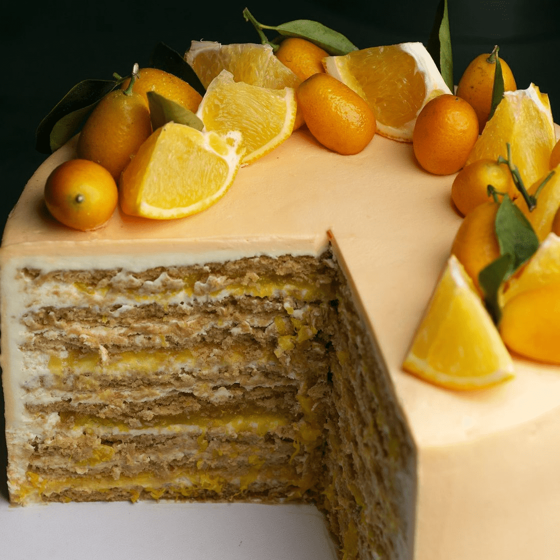 Orange Honey sponge cake