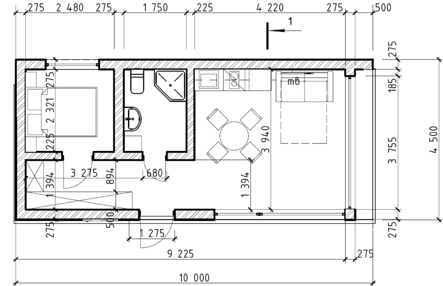 Модульный дом в Кущёвская планировка