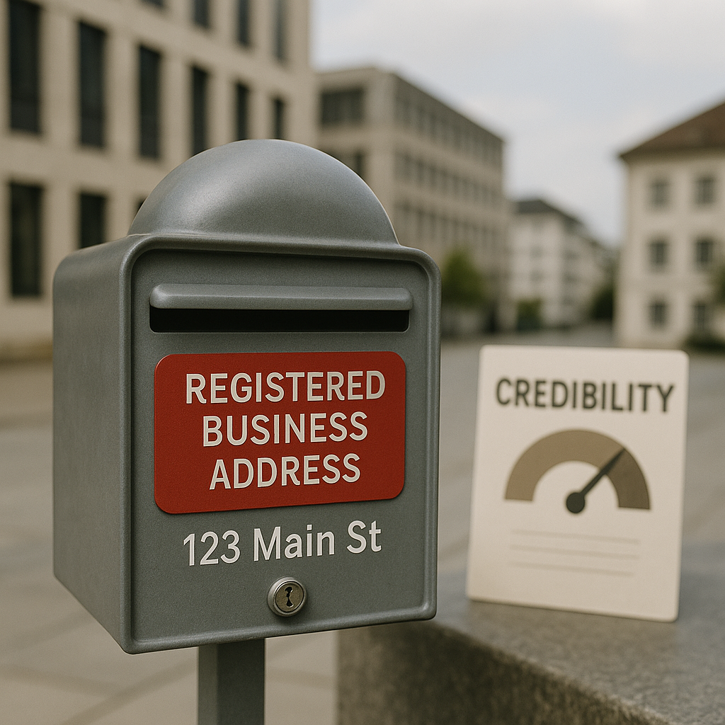 Foreign entrepreneur using a Swiss registered business address to strengthen creditworthiness with RB Swiss