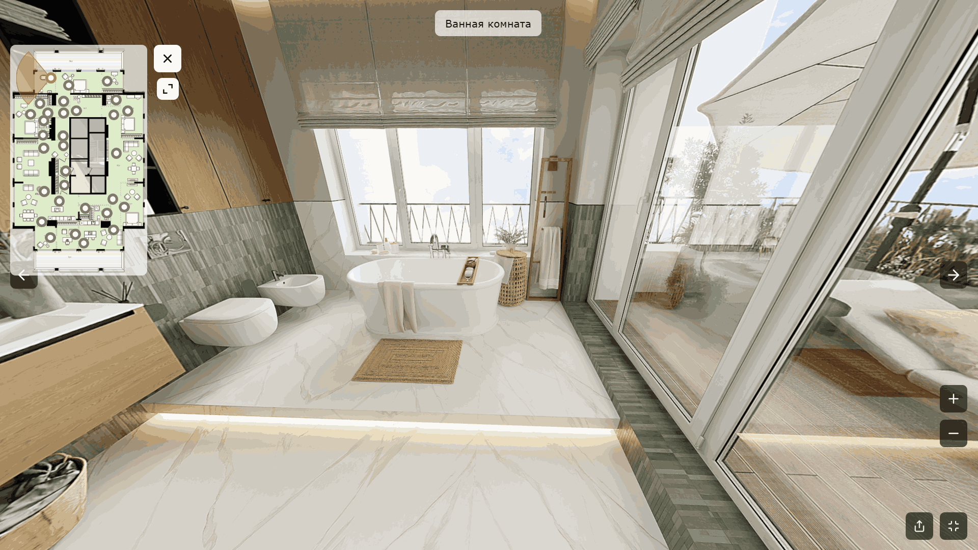 Планировка элитного пентхауса в центре Новосибирска