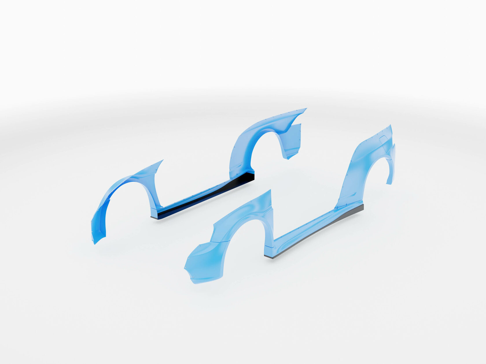 FENDERIST SPEC S Fender Flares Set / WIDE BODY KIT HONDA INTEGRA / ACURA RSX 2005-2007