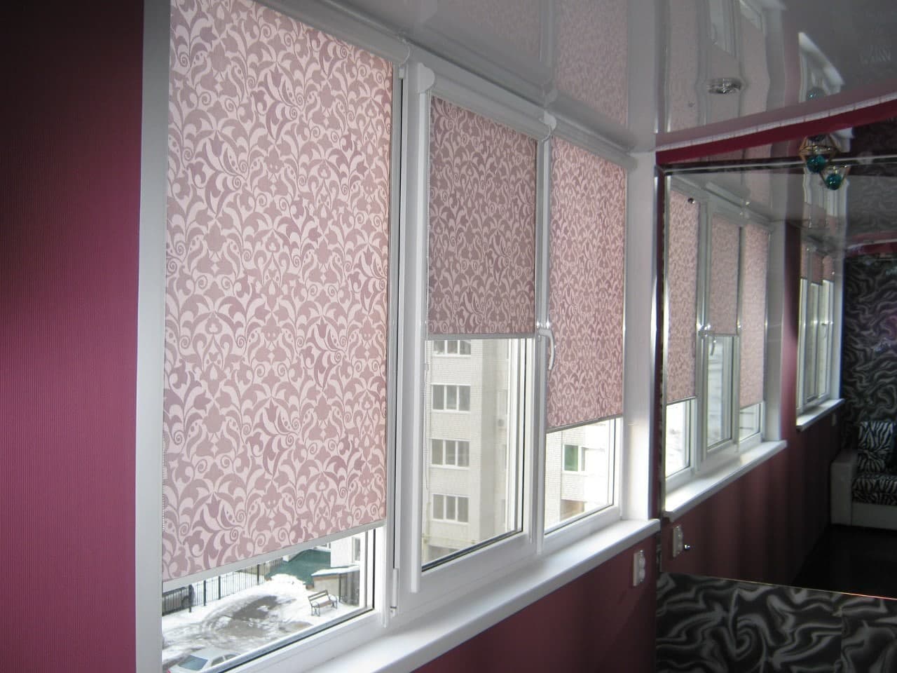 Образцы рулонных штор на пластиковые окна фото