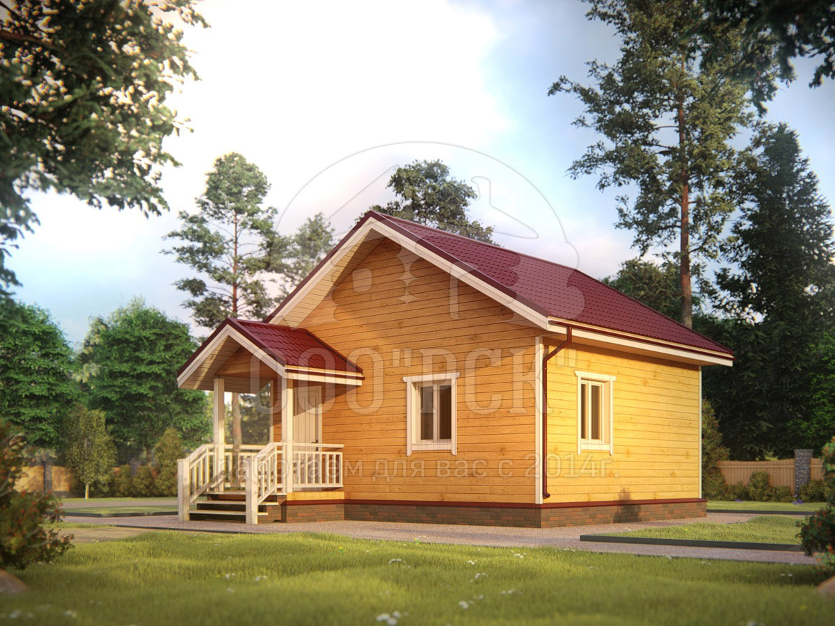 Каркасный дом в Лабинске баня