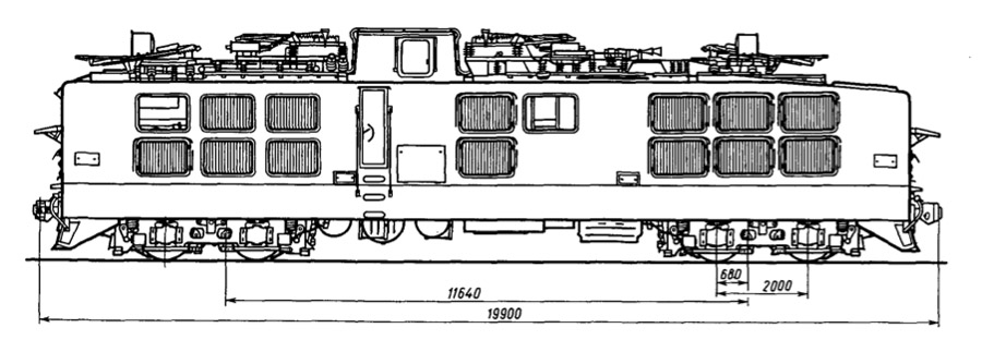 Тяговый агрегат ЕЛ10 чертеж