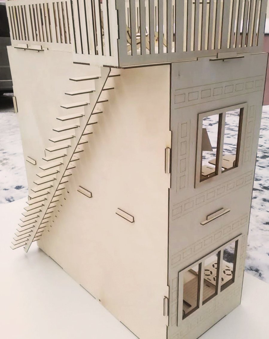 Домик для Барби из фанеры