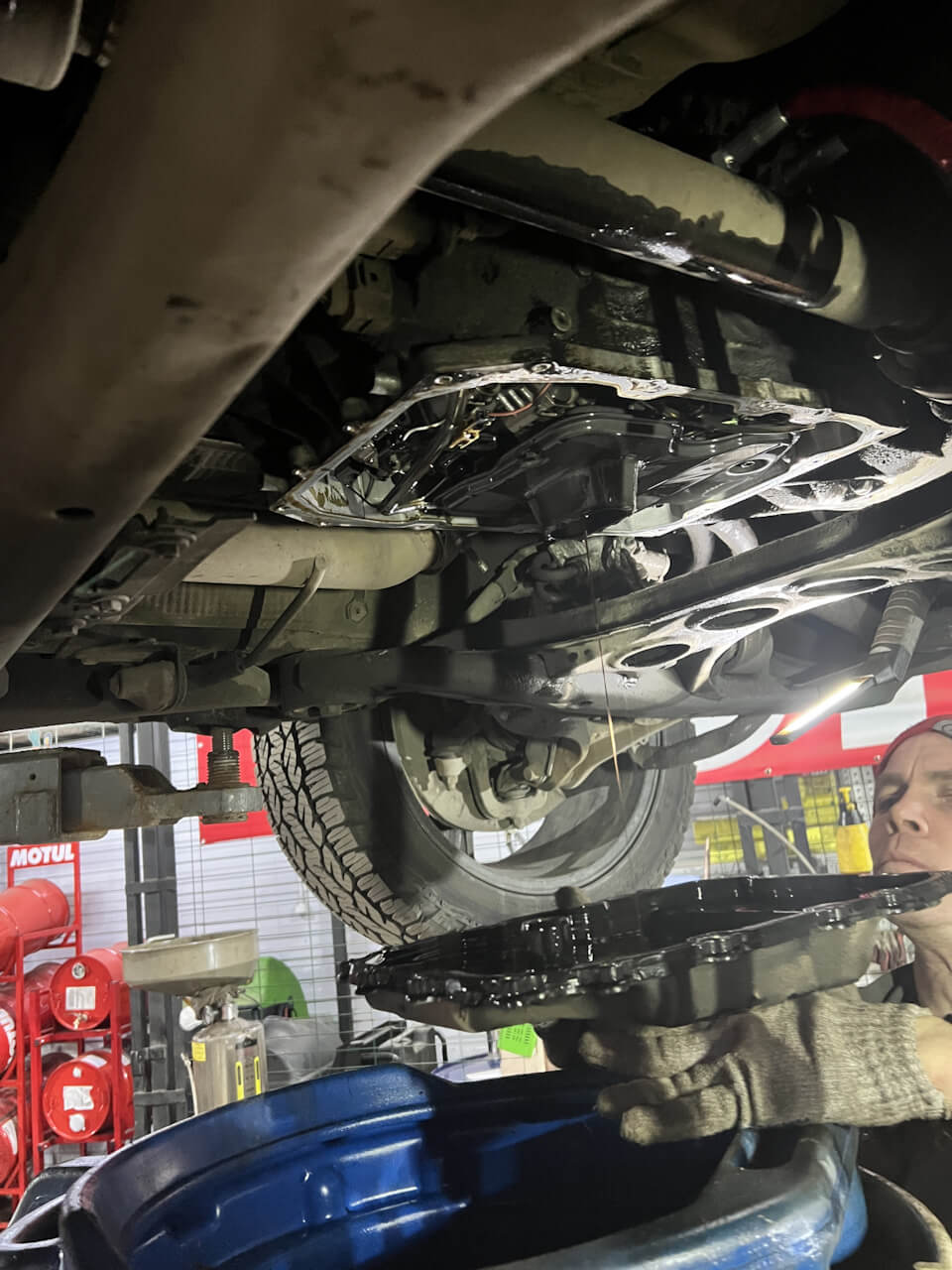 Снятие поддона АКПП AISIN 09D