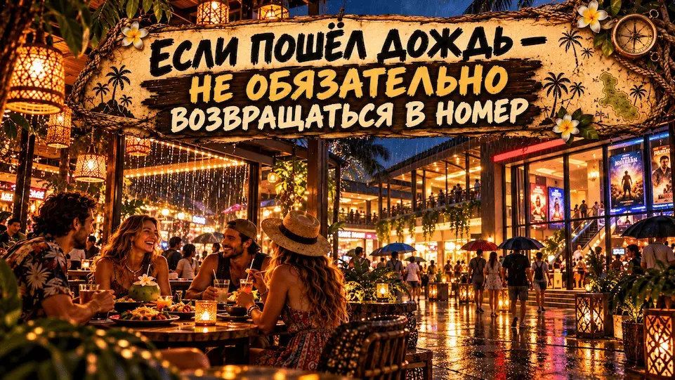 Чем заняться вечером на Самуи в дождь вместо возвращения в отель