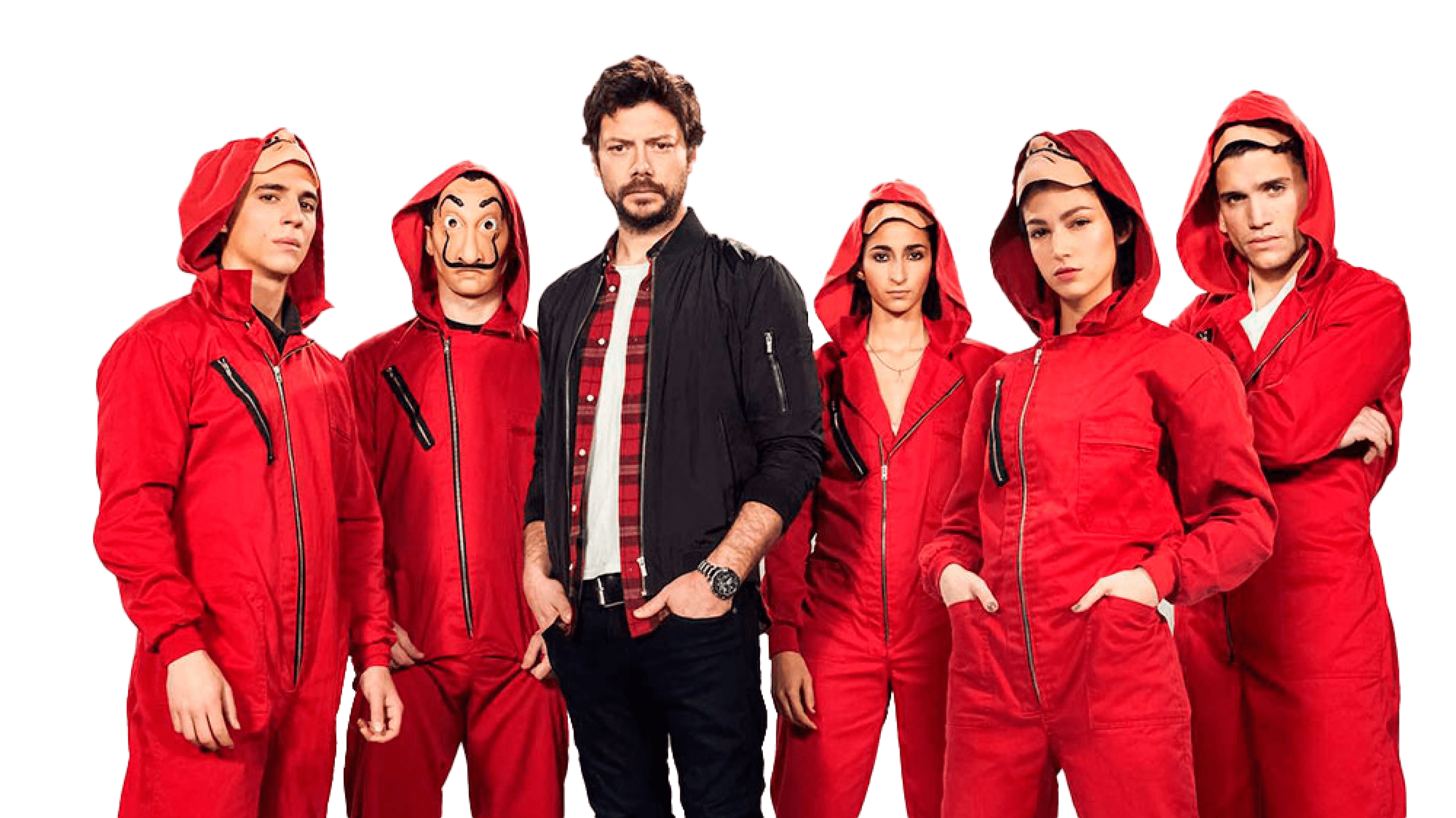 Бумажный дом персонажи. La casa de papel одежда.