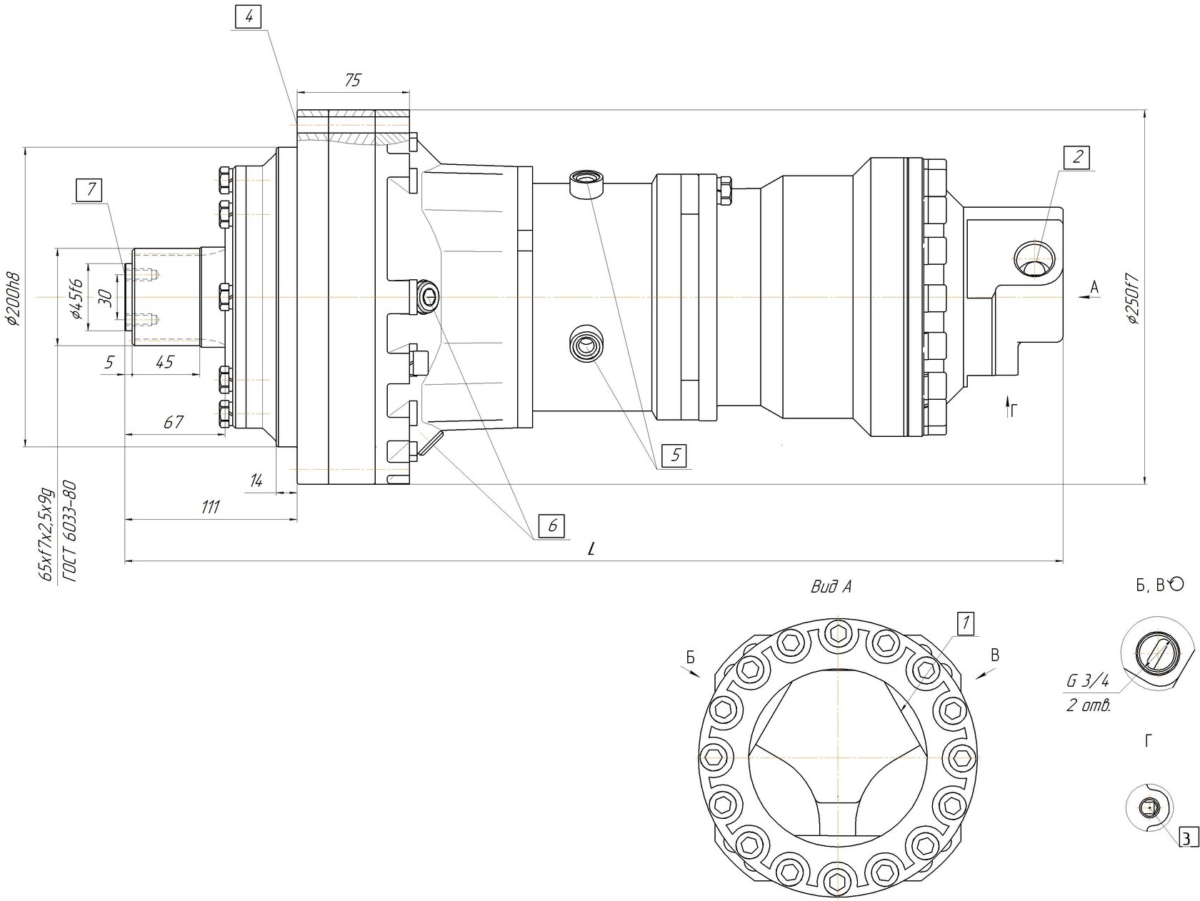 Габаритные и присоединительные размеры