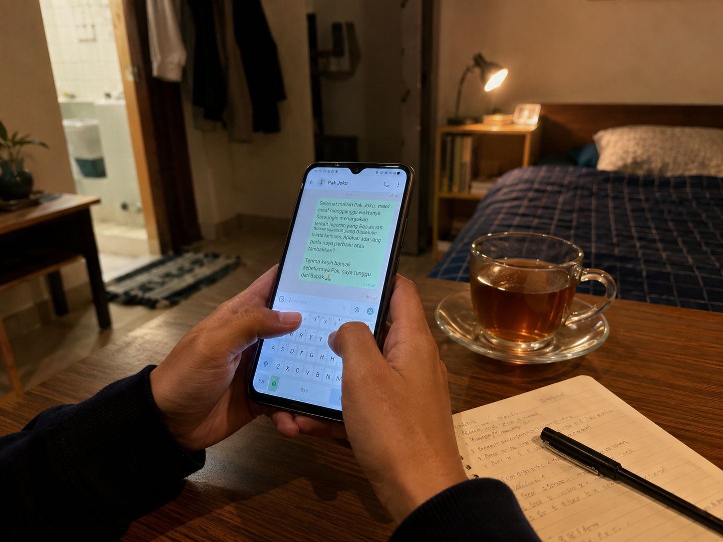 contoh pesan WhatsApp untuk tetangga berisik