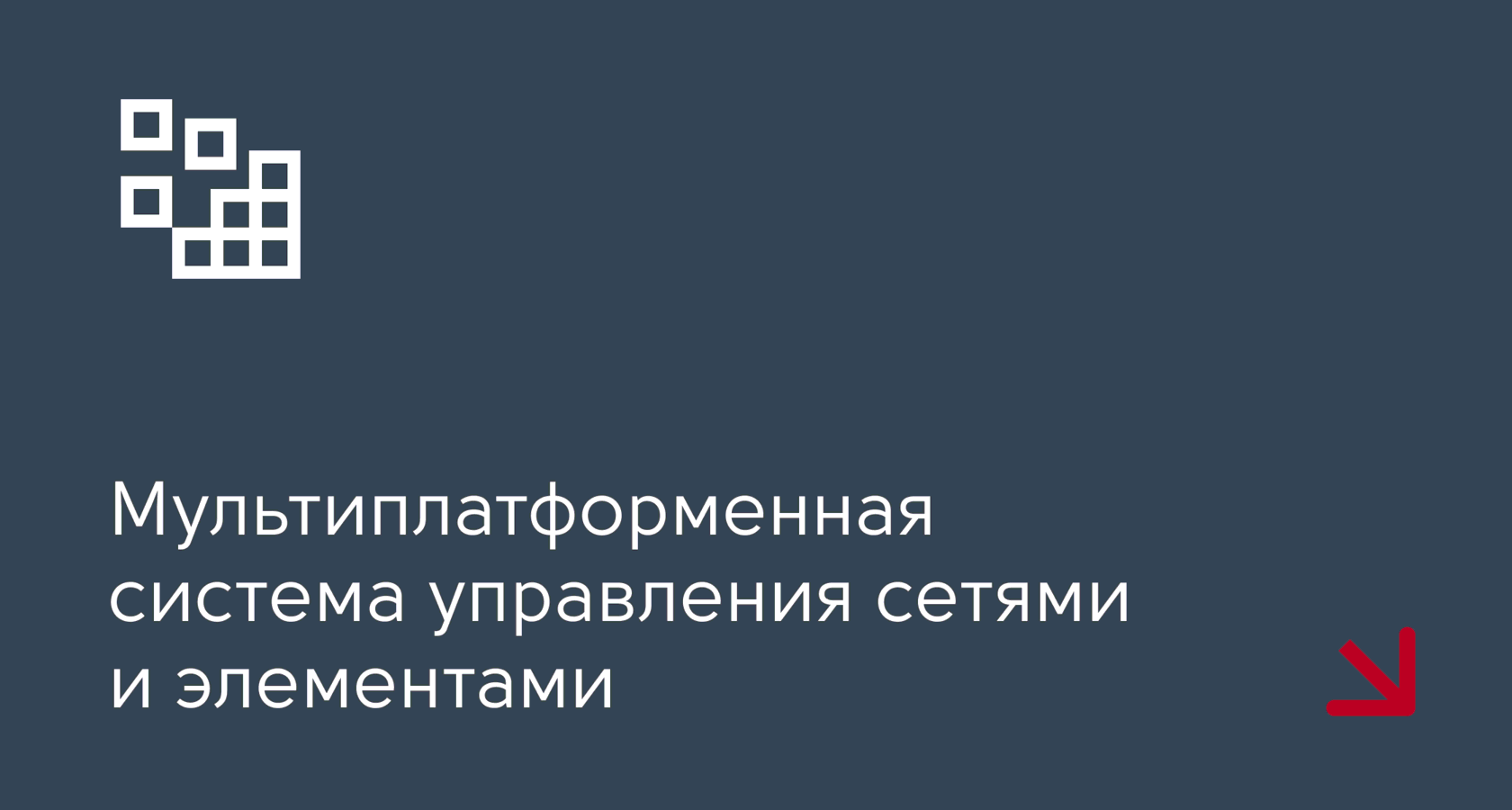 Мультиплатформенная система управления сетями и элементами