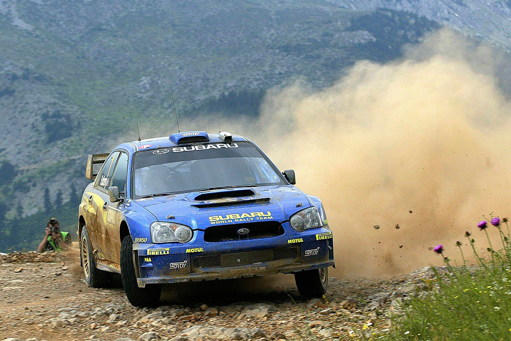 Петтер Сольберг и Фил Миллз, Subaru Impreza S10 WRC '04 (JT53 SRT), ралли Акрополь 2004