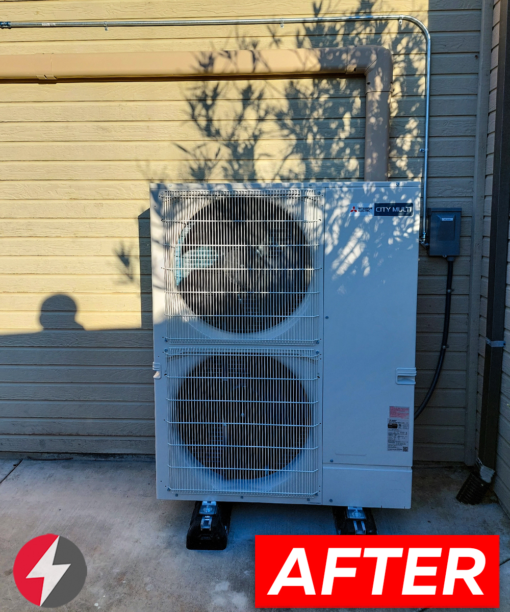 Mitsubishi PUMYP Series System Installation in Fremont, California