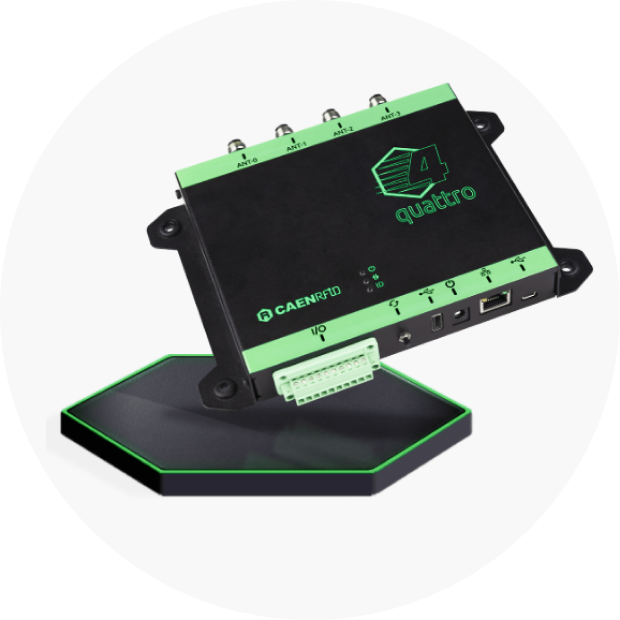 CAEN Quattro Промышленный 4-портовый считыватель дальнего действия