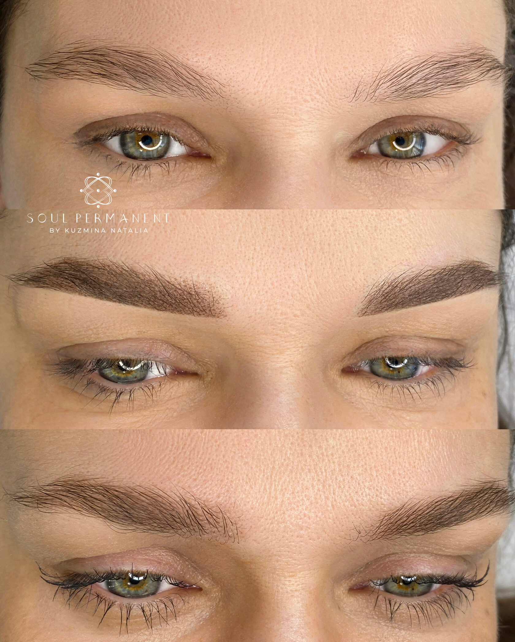 татуаж бровей до после фото