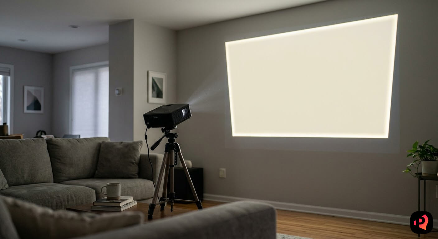 трапеция на проекторе вместо прямоугольника, как выпрямить проекцию