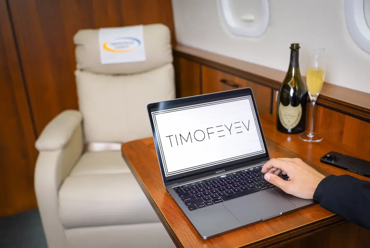 Логотип компании Timofeyev.kz транспорт, авиа и технологии Казахстана