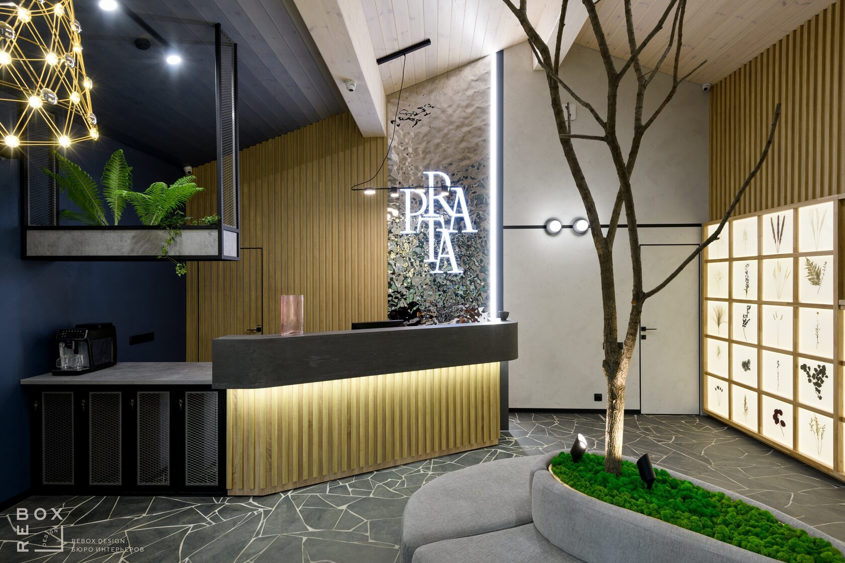 Прата — ресепшен горного отеля, ReBox Design