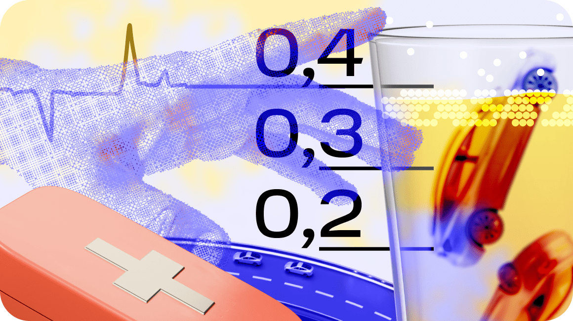 Сколько можно пить за рулем - допустимый уровень промилле в крови?