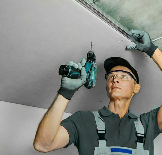 Гипсокартон монтаж потолков стен ниш из ГКЛ 