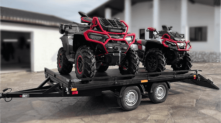 прицеп-платформа для перевозки квадроциклов
