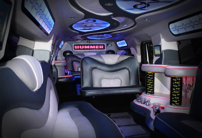 Hummer h2 Limousine синий