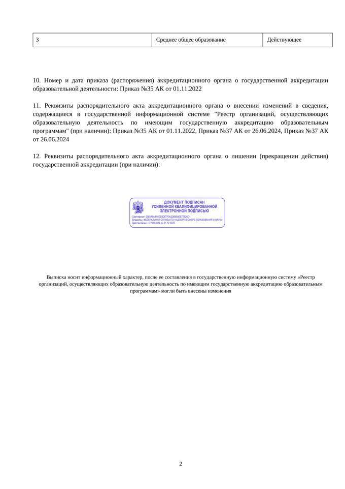 Аккредитация