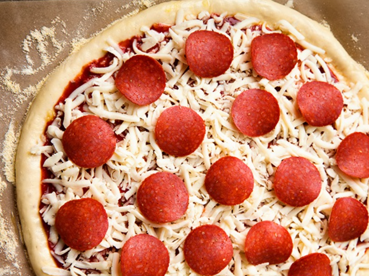 Рецепты с фото пицца с колбасой
