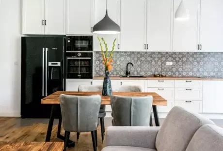 белая кухня в скандинавском стиле