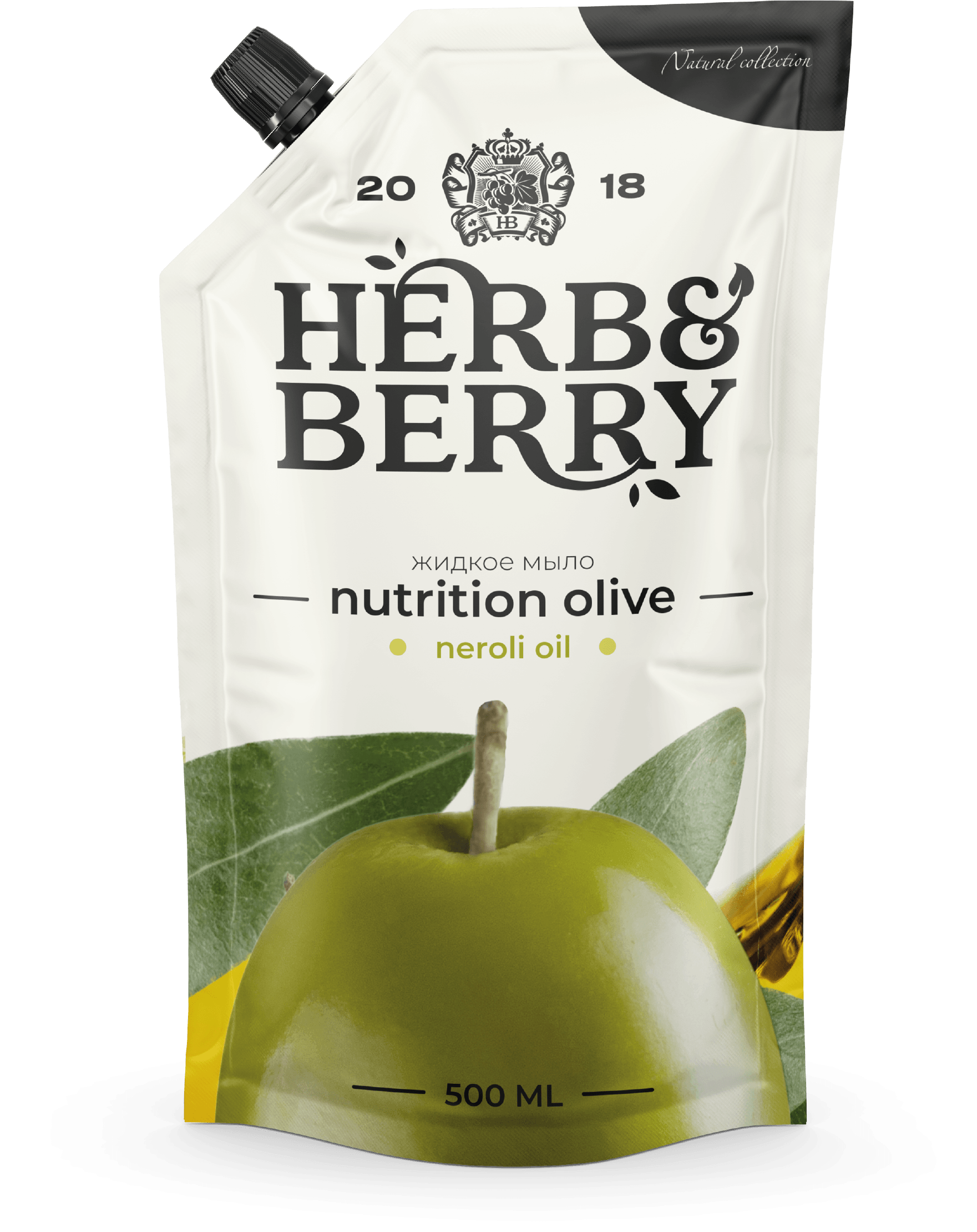 Жидкое мыло дойпак Nutrition Olive 500 мл.