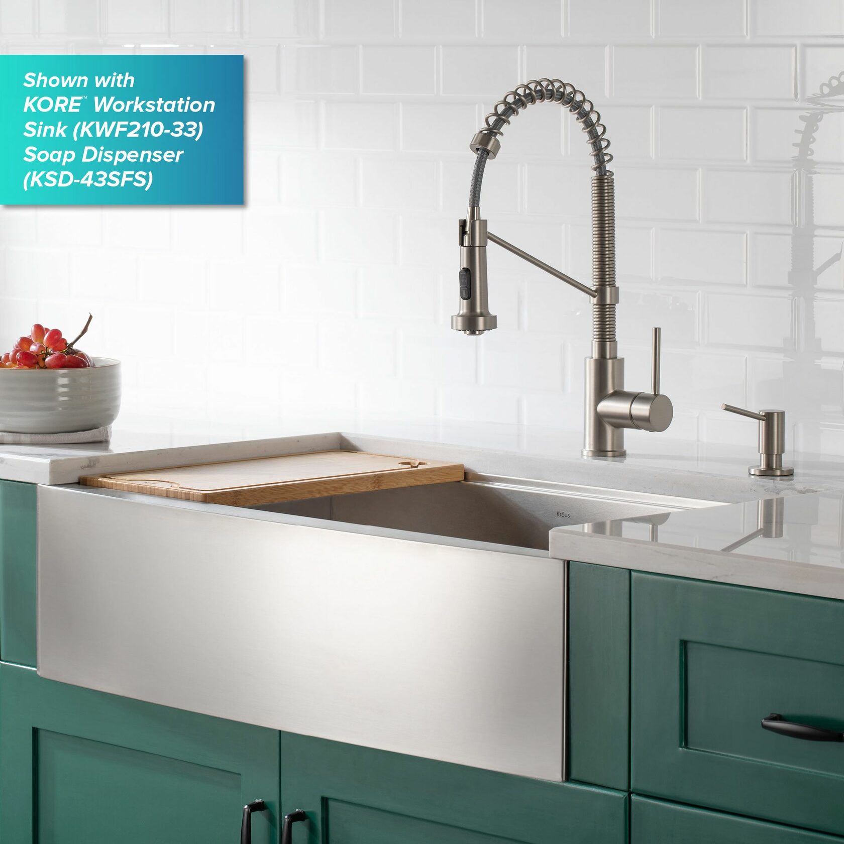 Кухонный смеситель Kraus KSF-1610SFS - изображение 16