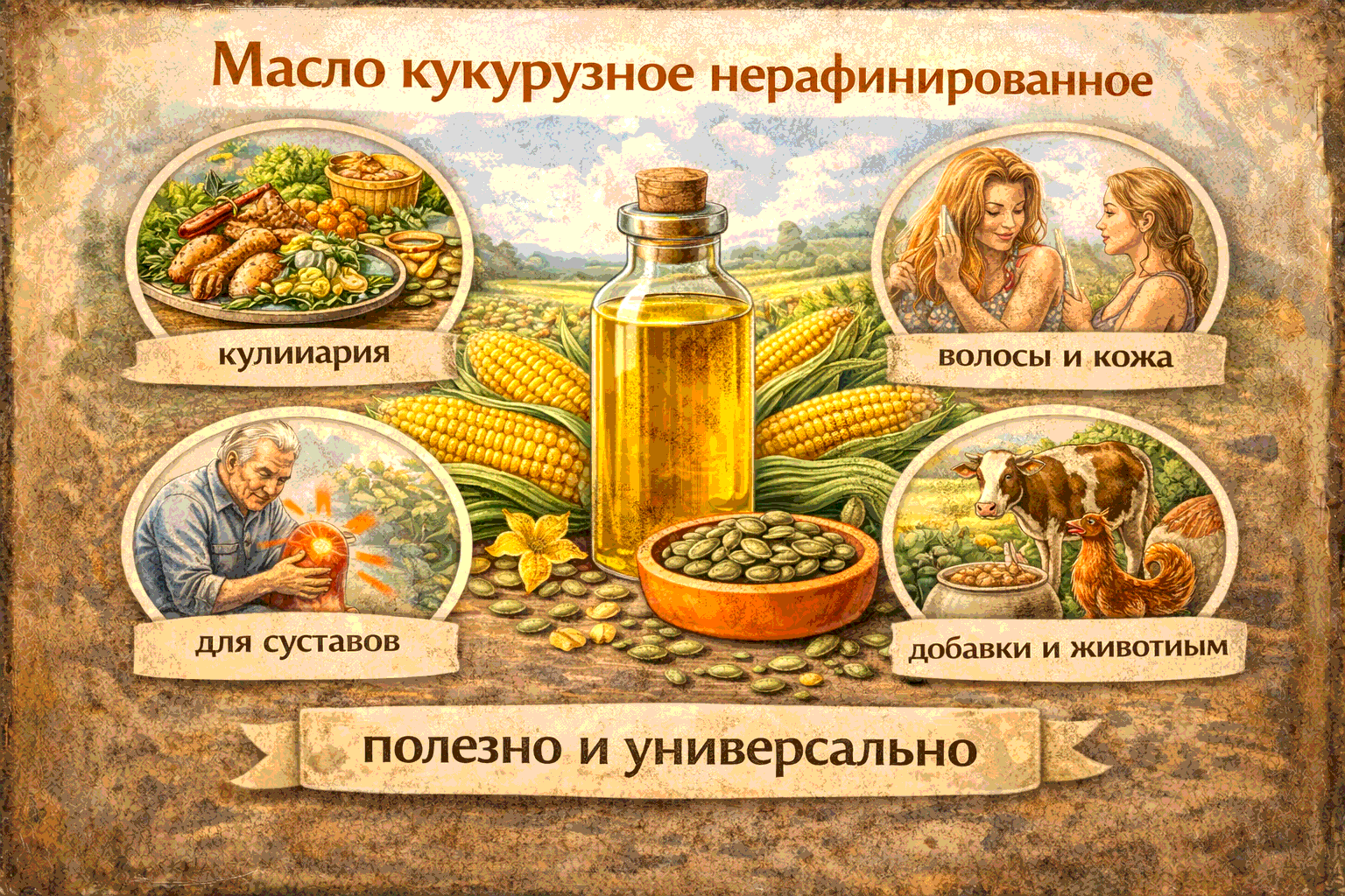 Кукурузное масло нерафинированное основные свойства